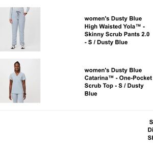 Women’s FIGS Scrub Set 
TOP: Size S | BOTTOMS: Size S regular
